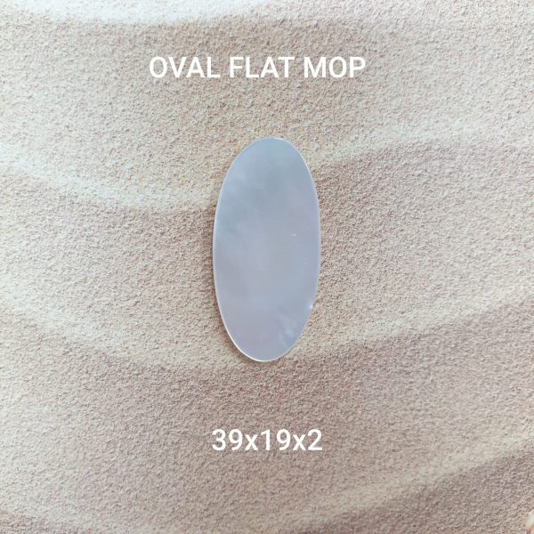 OVAL FLAT 39X19X2 MM.